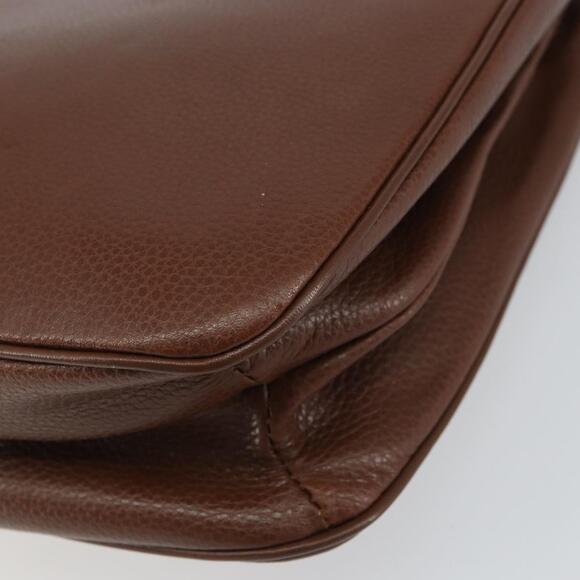 CELINE Classic Box Shoulder Bag in Brown – More Than You Can  CELINE Shoulder Bag Leather Brown Gold Auth 161004 main image 1